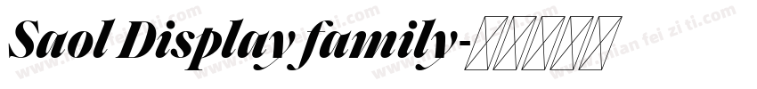 Saol Display family字体转换